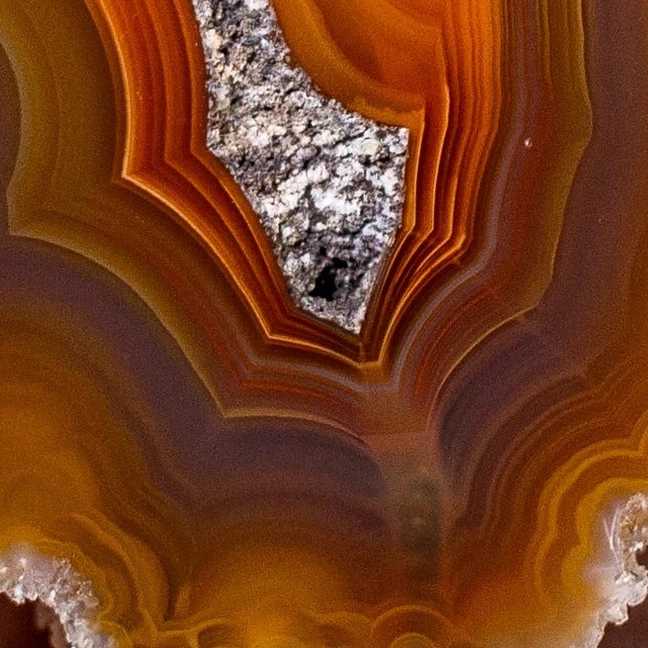 Orange Coyamito Agate from Mexico - view 5
